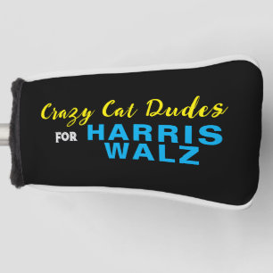 Crazy Cat Dudes For HARRIS WALZ Golf Head Cover