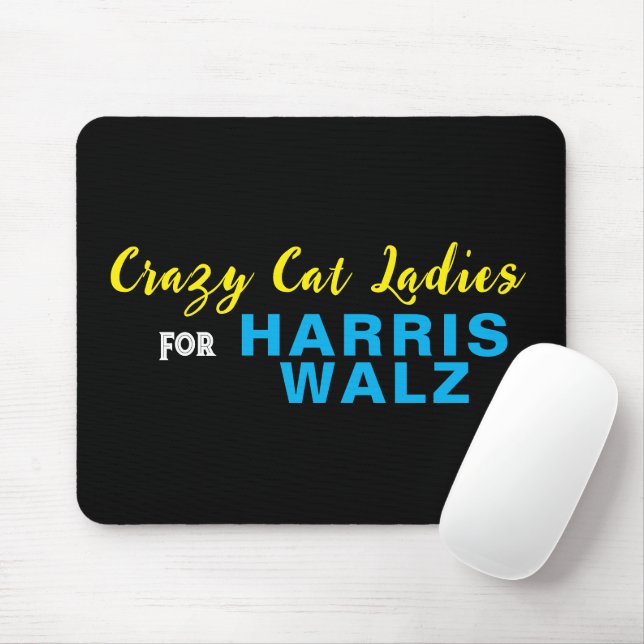 Crazy Cat Ladies For HARRIS WALZ Mouse Mat (With Mouse)
