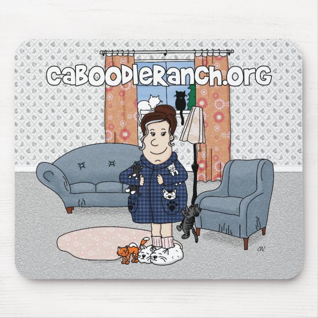 'Crazy Cat Lady' (2011) Mousepad (Front)