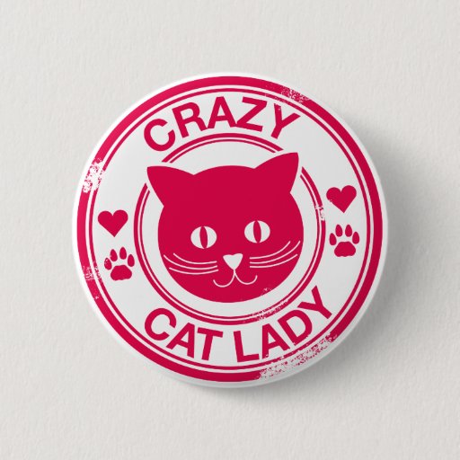 Image of Crazy Cat Lady 6 Cm Round Badge