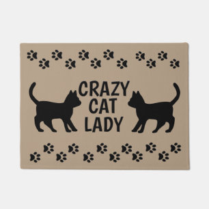 Crazy Cat Lady by mcful Door Mat Rug