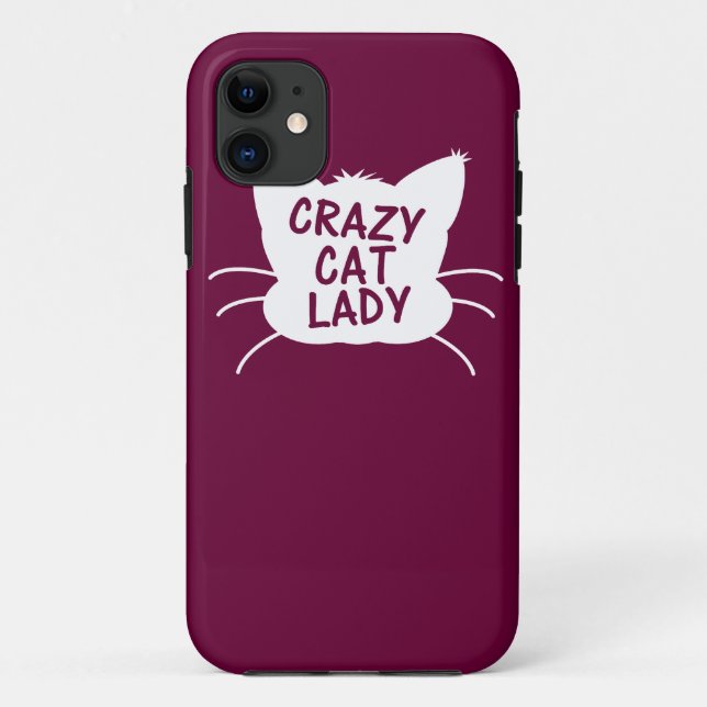 Crazy Cat Lady Case-Mate iPhone Case (Back)