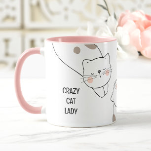 Crazy Cat Lady Cat Lover Name Mug