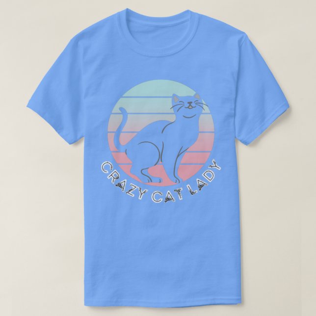 Crazy Cat Lady Cat Merch Design9 T-Shirt (Design Front)