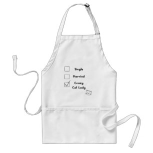 Crazy Cat Lady Cat Mum Gift Standard Apron