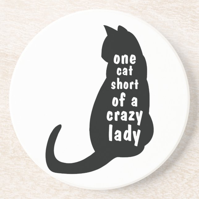 Crazy Cat Lady Coaster (Front)