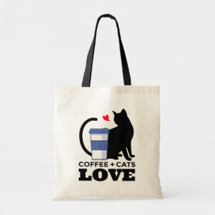 Crazy Cat Lady Coffee Lover Caffeine Kitty Kitten Tote Bag