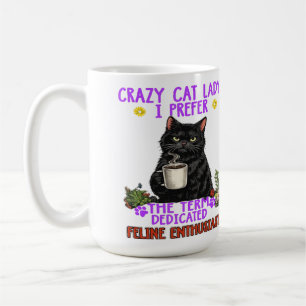 crazy cat lady? coffee mug