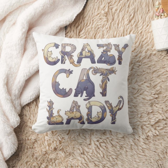 Crazy Cat Lady Cushion (Blanket)