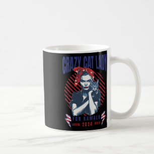 Crazy Cat Lady For Kamala 2024 Coffee Mug