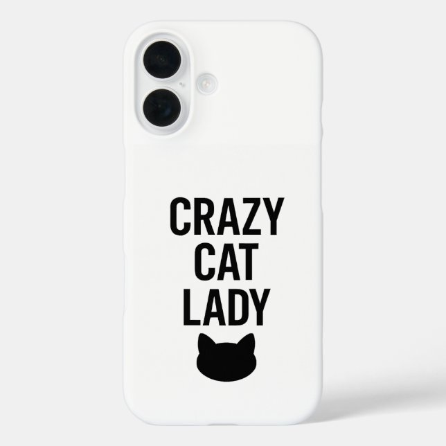 Crazy Cat Lady – Funny Cat Lover Gift Case-Mate iPhone Case (Back)