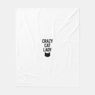 Crazy Cat Lady – Funny Cat Lover Gift Fleece Blanket