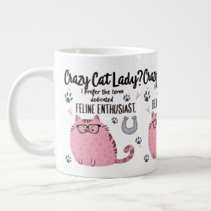 Crazy Cat Lady? Funny Cat Lover Gift  Large Coffee Mug