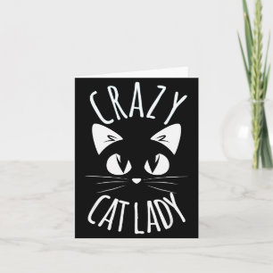 Crazy Cat Lady Funny Fur Mom Mother's Day Christma Card