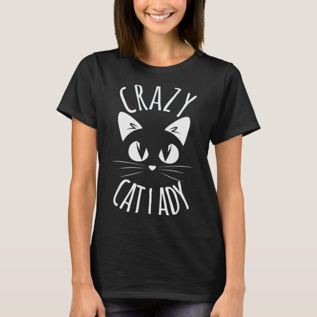 Crazy Cat Lady Funny Fur Mom Mother's Day Christma T-Shirt (Front)