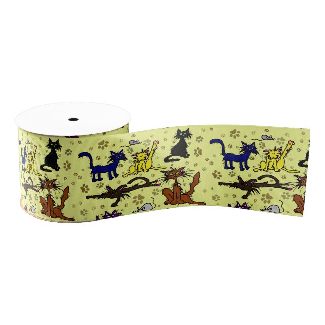 Crazy Cat Lady Grosgrain Ribbon (Spool)