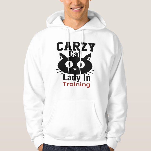 CRAZY CAT LADY HOODIE (Front)
