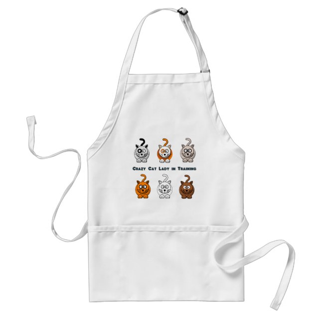 Crazy Cat Lady In Training Apron (Front)