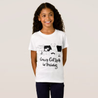 Crazy Cat Lady In Training// B/w Cat doodle