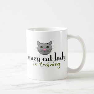 Crazy cat lady in training coffee mug