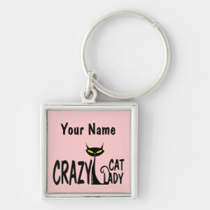Crazy Cat Lady Key Ring