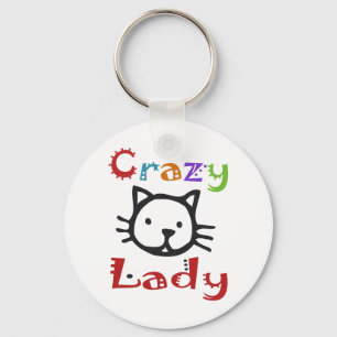 Crazy Cat Lady Key Ring