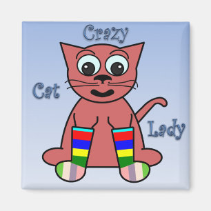 Crazy Cat Lady Magnet