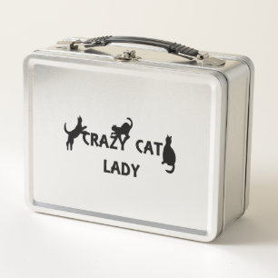 Crazy Cat Lady             Metal Lunch Box