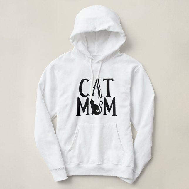 Crazy Cat Lady Mom Kitten Lover Kitty Kitties Gift Hoodie (Design Front)