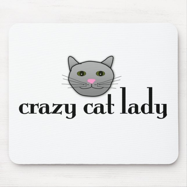 Crazy Cat Lady Mouse Mat (Front)