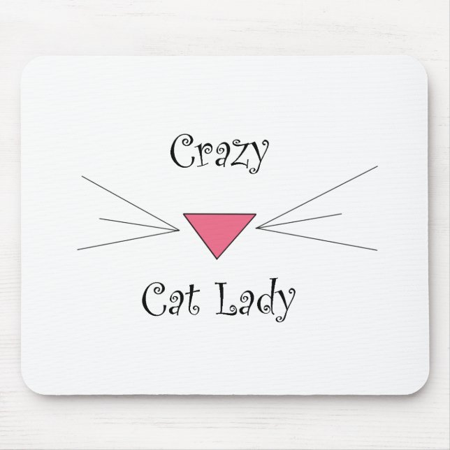 Crazy Cat Lady Mouse Mat (Front)