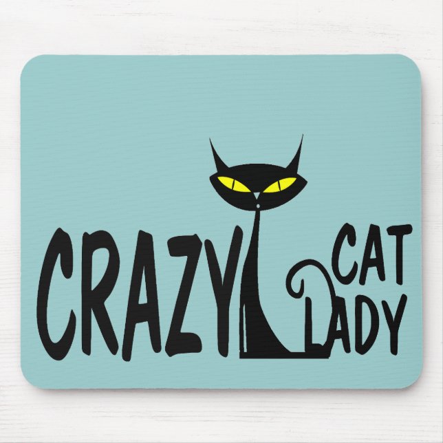 Crazy Cat Lady Mouse Mat (Front)