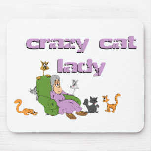 Crazy Cat Lady Mouse Mat