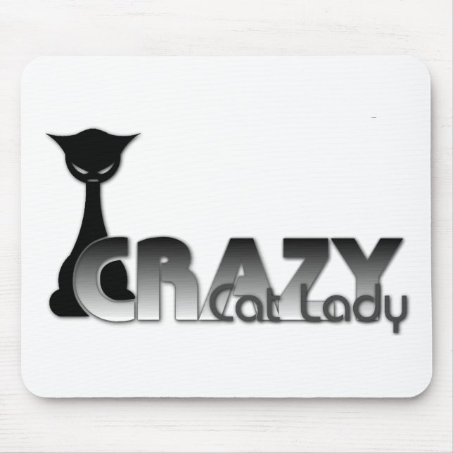 Crazy Cat Lady Mouse Mat (Front)