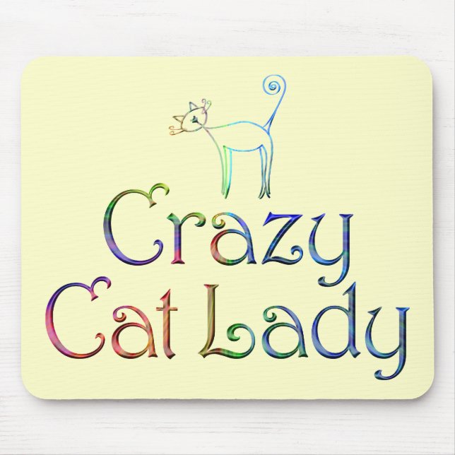 Crazy Cat Lady Mousepad (Front)