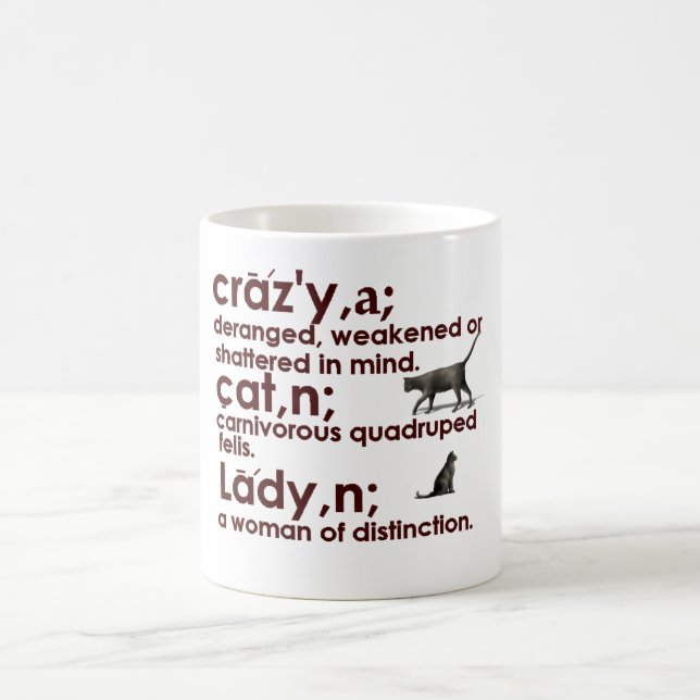 Crazy Cat Lady mug (Center)