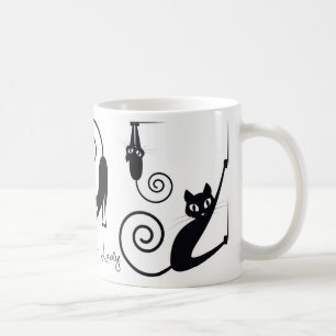 Crazy Cat Lady Mug, With Stylish Cats Coffee Mug