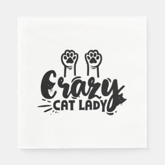 Crazy Cat lady        Napkin