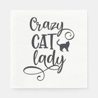 Crazy cat lady     napkin