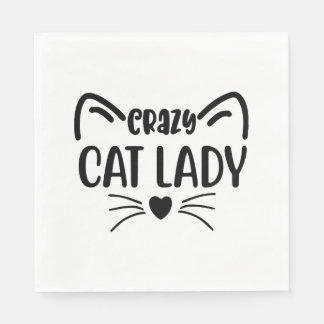 CRAZY CAT LADY                NAPKIN
