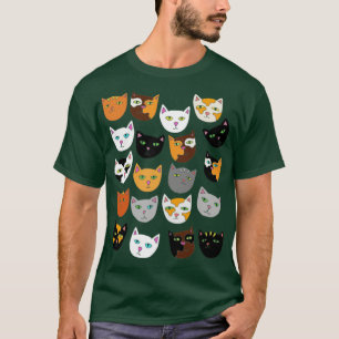 Crazy Cat Lady Pattern cats T-Shirt