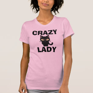 CRAZY CAT LADY PINK t-shirts