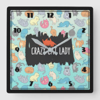 Crazy Cat Lady Playful Cat Pattern