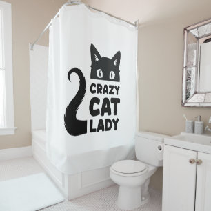 Crazy Cat Lady Shower Curtain