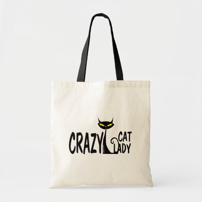 Crazy Cat Lady Tote Bag (Front)