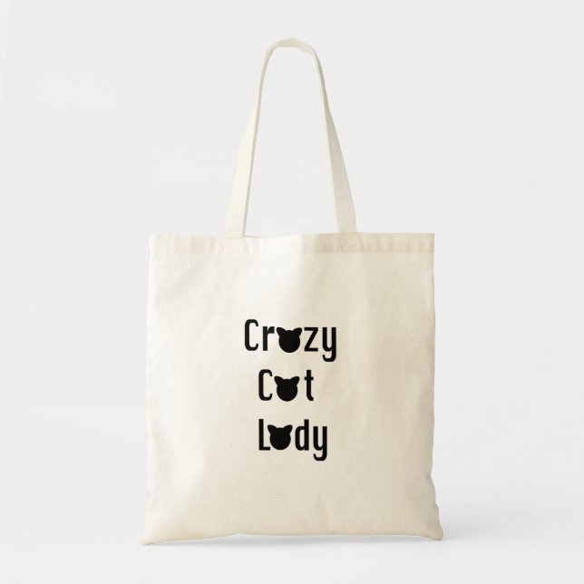 Crazy Cat Lady Tote Bag (Front)
