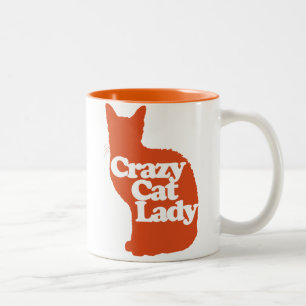 Crazy cat lady Two-Tone coffee mug