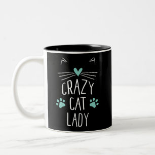 Crazy Cat Lady Two-Tone Coffee Mug