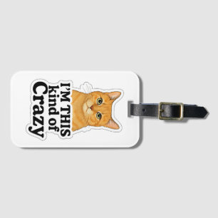 - “Crazy Cat Luggage Clip- Orange Kitty D Tag