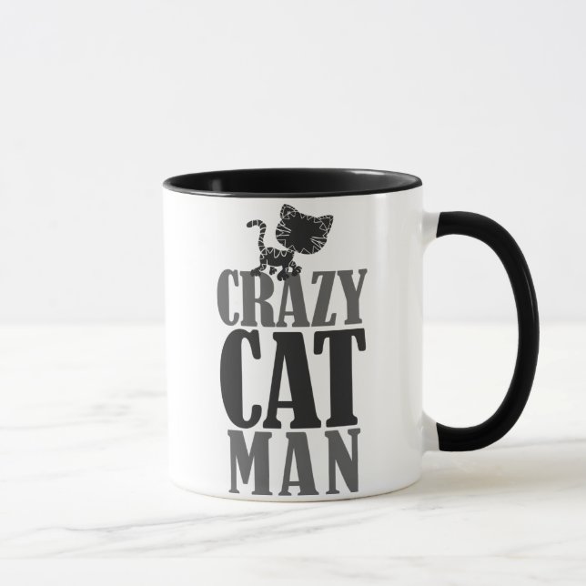 Crazy Cat Man Mug (Right)